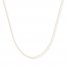 Box Chain Necklace 14K Yellow Gold 18" Length