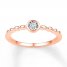 Diamond Ring 1/20 Carat 10K Rose Gold