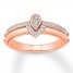 "My True Love" Diamond Ring 1/5 ct tw Round-cut 10K Rose Gold