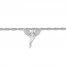Diamond Fairy Anklet Sterling Silver