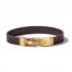 Bulova Wrap Bracelet Brown Leather 8.2"