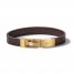 Bulova Wrap Bracelet Brown Leather 8.2"