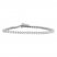 Diamond Fashion Bracelet 1 ct tw Round-cut 10K White Gold 7.5"