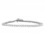 Diamond Fashion Bracelet 1 ct tw Round-cut 10K White Gold 7.5"