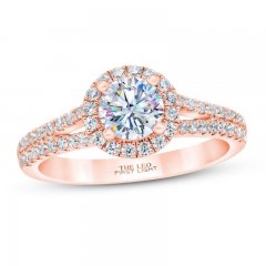 First Light Diamond Engagement Ring 1 ct tw Round-cut 14K Rose Gold