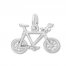 Mountain Bike Charm Sterling Silver