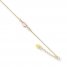 Puffed Heart Anklet 14K Tri-Color Gold