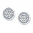 Diamond Earrings 1/5 ct tw Round-cut 10K White Gold