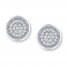 Diamond Earrings 1/5 ct tw Round-cut 10K White Gold