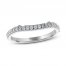 Adrianna Papell Diamond Wedding Band 1/4 ct tw Round-cut 14K White Gold