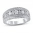 Diamond Anniversary Ring 1 ct tw in 14K White Gold