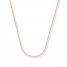 Wheat Chain Necklace 14K Rose Gold 24" Length