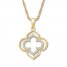 Diamond Necklace 1/10 ct tw Round-cut 10K Yellow Gold