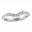 Adrianna Papell Diamond Wedding Band 1/5 ct tw Round-cut 14K White Gold