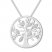 Lab-Created White Sapphire Tree Necklace Sterling Silver