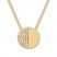 Diamond Circle Necklace 1/10 ct tw Round-cut 10K Yellow Gold