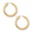 Hoop Earrings 14K Yellow Gold 30mm