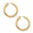 Hoop Earrings 14K Yellow Gold 30mm