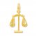 Scales of Justice Charm 14K Yellow Gold