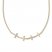 Diamond Cross Choker Necklace 1/8 ct tw 10K Yellow Gold