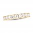 Leo Diamond Anniversary Band 7/8 ct tw Round-cut 14K Yellow Gold