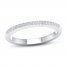 Diamond Wedding Band 1/10 ct tw Round-cut 10K White Gold