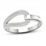 Love + Be Loved Diamond Ring 1/5 ct tw 10K White Gold