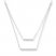 Layered Diamond Bar Necklace 1/5 carat tw Sterling Silver
