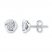 Diamond Earrings 1/10 ct tw Round-cut Sterling Silver