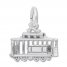 Cable Car Charm Sterling Silver