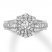 Diamond Engagement Ring 1-1/8 ct tw Round-cut 14K White Gold