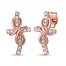 Le Vian Diamond Cross Earrings 1/5 ct tw 14K Strawberry Gold