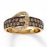 Previously Owned Le Vian Belt Buckle Ring Chocolate Diamonds