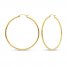 Hoop Earrings 14K Yellow Gold 50mm