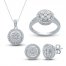 Diamond Boxed Set 1/3 ct tw Sterling Silver