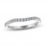 Adrianna Papell Diamond Wedding Band 1/4 ct tw Round-cut 14K White Gold