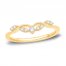 Diamond Enhancer Ring 1/8 ct tw Round-cut 14K Yellow Gold