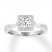 Leo Diamond Engagement Ring 3/4 ct tw 14K White Gold