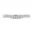 Adrianna Papell Diamond Wedding Band 1/8 ct tw Round-cut 14K White Gold