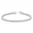 Diamond Fashion Bracelet 2 ct tw Round-cut 10K White Gold 7"