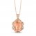 Le Vian Couture Morganite Necklace 3/8 ct tw Diamonds 18K Strawberry Gold 18"