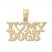 I Love My Dogs Charm 14K Yellow Gold