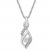 Diamond Necklace Sterling Silver