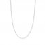16" Singapore Chain 14K White Gold Appx. 1mm