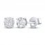 Diamond Earrings 1/4 ct tw Round-cut 10K White Gold