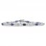 Lab-Created Blue Sapphire & Lab-Created White Sapphire Bracelet Sterling Silver