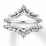 Diamond Enhancer Ring 1/2 ct tw Round-cut 14K White Gold