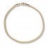 Franco Chain Bracelet 14K Yellow Gold 8" Length
