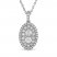 Forever Connected Diamond Necklace 1/2 ct tw Round-Cut 10K White Gold 18"