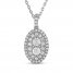 Forever Connected Diamond Necklace 1/2 ct tw Round-Cut 10K White Gold 18"